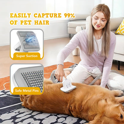 EVEAGE Pet Grooming Kit & Vacuum Suction